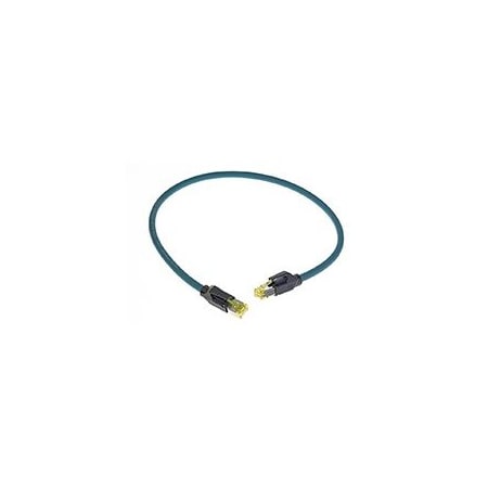 Woodhead Standard Rj-45 Cat6A Double-Ended Cordset, 8 Pole, Male (Straight) To Male (Straight), 26 Awg E66E06020M050